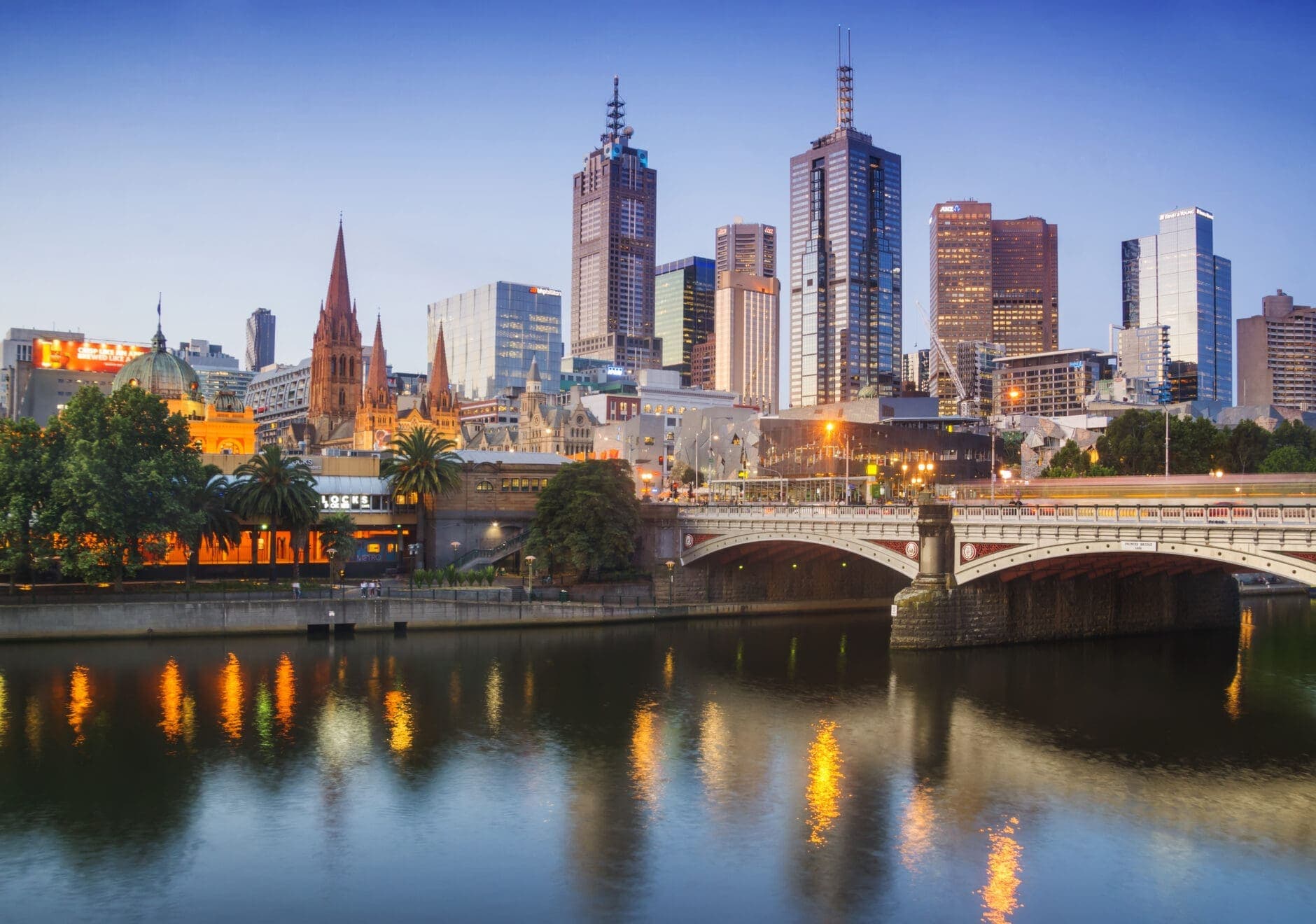 Melbourne at dusk